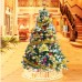 Fully Decorated 6 Feet Christmas Pine Tree with LED Multicolor Lights and Stand